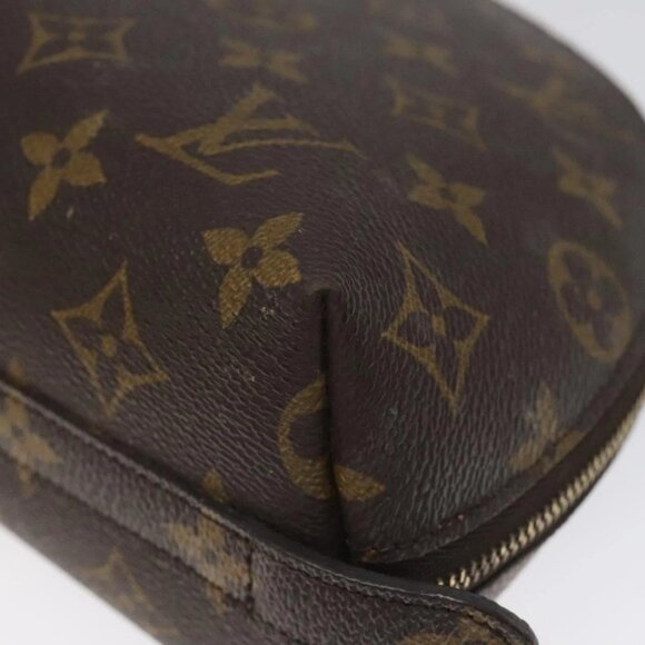 LOUIS VUITTON Monogram Trousse Demi Ronde Cosmetic Pouch M47520 LV Auth EC293 - Picture 10 of 16
